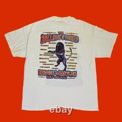 Vintage Rolling Stones T Shirt XL Bridges To Babylon Tour 97/98 Classic Rock
