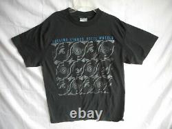 Vintage Rolling Stones T-shirt 1989 Steel Wheels Concert Brockum Size XL