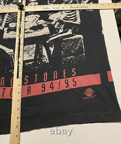 Vintage Rolling Stones T-shirt Voodoo Lounge All Over Print 90s Single Stitch XL