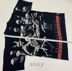 Vintage Rolling Stones T-shirt Voodoo Lounge All Over Print Années 90