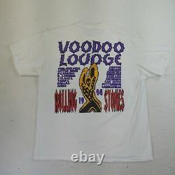 Vintage Rolling Stones T-shirt Voodoo Lounge Tour 1994 Rare XL Jagger Richards