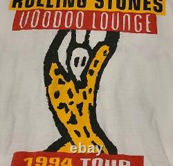Vintage Rolling Stones Voodoo Lounge 1994 Tour T Shirt XL Utilisé