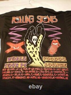 Vintage Rolling Stones Voodoo Lounge T-shirt Graphique XL