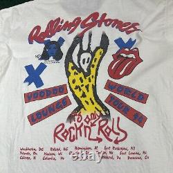 Vintage Rolling Stones Voodoo Lounge Tour 94 T-shirt Spiked Tongue Rare Imprimer