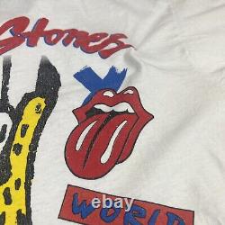 Vintage Rolling Stones Voodoo Lounge Tour 94 T-shirt Spiked Tongue Rare Imprimer