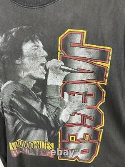 Vintage Rolling Stones Voodoo Nights 1995 Wembley Mick Jagger Hommes T-shirt Sze M