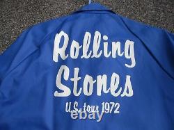 Vintage Rolling Stones Windbreaker, 1972 Exile Sur Main Street Tour, Jamais Écrit