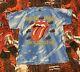 Vintage T Shirt Rolling Stones 1994 Voodoo Lounge Rare Print Tie Dye Brockum Xl