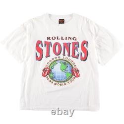 Vintage The Rolling Stones Band Tees Brockum 90s XL Taille Tshirt Nno115 440
