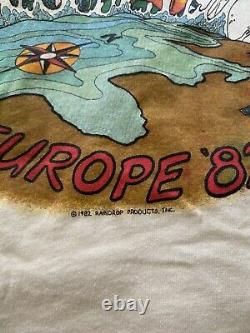 Vintage The Rolling Stones Europe Tour 1982 Band T-shirt Taille S J. Geils Band