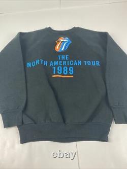 Vintage The Rolling Stones North American Tour 1989 Sweatshirt Small USA Made
