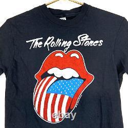 Vintage The Rolling Stones T-shirt Medium 1981 Single Stitch Double Sided Rock