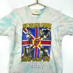 Vintage The Rolling Stones Voodoo Lounge T-shirt 1994 Taille XL Tie Dye 90s