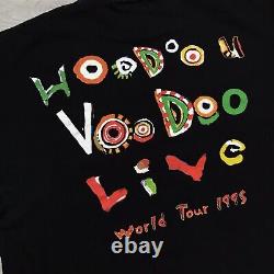 Vintage The Rolling Stones Voodoo Lounge Tour 1995 T-shirt Taille XL Brockum Noir