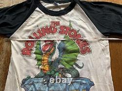 Vintage The Rolling Stones Voyage Tour Jersey Tee Chemise Med Buffalo Vendu