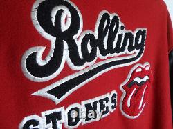 Vintage The Rolling Stones World 97/98 Bomber Varsity Letterman Veste Homme XL