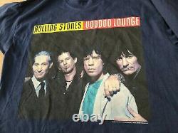 Vintage Volling Stones Vaudou Lounge T-shirt-mens Xl-1994-95 Poitrine Unique