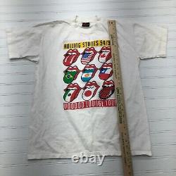 Vintage White Rolling Stone Voodoo Lounge Made In The USA 94/95 Tour Hommes Taille L
