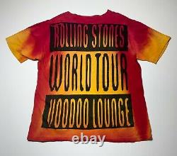 Volling Stones Vintage World Tour Voodoo Lounge 94/95 Homme Taille De Chemise L/xl M6