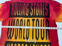 Volling Stones Vintage World Tour Voodoo Lounge 94/95 Homme Taille De Chemise L/xl M6