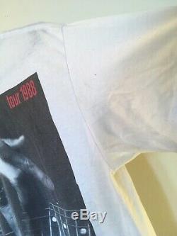Vrai Vtg Originale Keith Richards 1988 Concert Tour T-shirt Rolling Stones Bande L