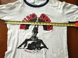 Vtg 1978 Rolling Stones Some Girls’last Tour' T Shirt XL Ringer Single Stitch