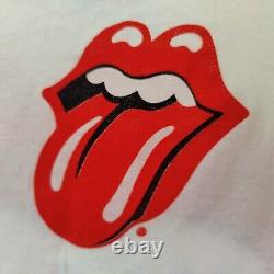 Vtg 1989 Rolling Stones Tour Single Stitch Deadstock Papier Doux Mince T-shirt L