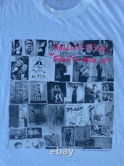 Vtg 1989 The Rolling Stones Exile On Main St Tour Shirt XL Concert