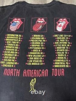 Vtg 1994 The Rolling Stones Voodoo Lounge Tour Band Tee Shirt Taille XL Brockum