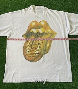 Vtg 1997 1998 Rolling Stones Bridges To Babylon Concert Tour T-shirt À Manches Longues