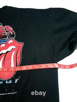 Vtg 1997 1998 The Rolling Stones World Tour Crewneck Sweatshirt Taille XL
