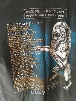 Vtg 1997 The Rolling Stones Bridges To Babylon World Tour Concert T-shirt 2xl