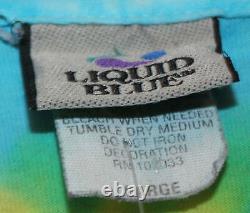 Vtg 2002 Rolling Stones Liquid Blue Tie-dye T-shirt L