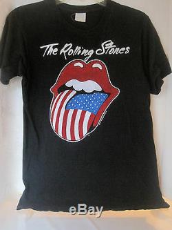 Vtg 80sthe Rolling Stones 1981 N. American Concert Tour T-shirt Officiel Shirt