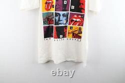 Vtg 90s Holoubek Hommes XL Budweiser Rolling Stones Andy Warhol Spell Out T-shirt