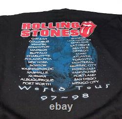 Vtg 90s Le Col Rond Rolling Stones Tour Sweatshirt Sz XL Deadstock Nouveau 97-98