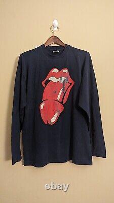 Vtg Début des années 90 Rolling Stones / Sabotage Manches longues Taille XL Screen Stars
