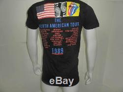 Vtg Les Rolling Stones 89 Tournée Nord-américaine T-shirt M