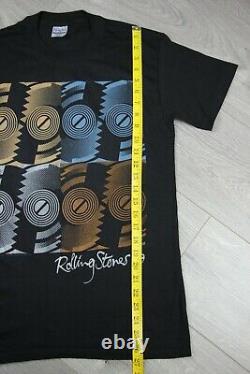 Vtg Rare Rolling Stones Steel Wheels 1989 North American Concert Tour Black Sz S