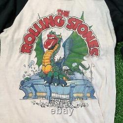 Vtg Rolling Stones Dragon 1981 Concert Tour The Knits Sold Out T-shirt Medium