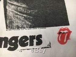 Vtg Rolling Stones Shirt Sticky Fingers Tshirt 1989 Mick Jagger T-80 L Roche