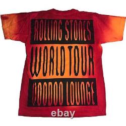 Vtg The Rolling Stones Tour 1994 1995 T-shirt Graphique Double Face XL Concert
