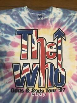 XL 1997 90s The Who Probabilités Sods Tour Vintage Cravate Colorant T Chemise Roulant Pierres Ni