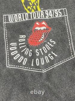 XL T-shirt Vintage Rolling Stones Brockum Fabriqué En Noir USA